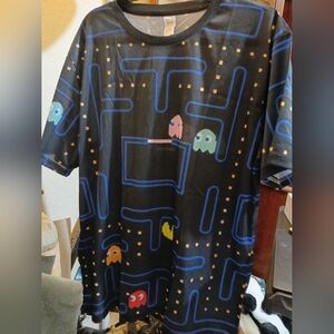 Pac-Man Shirt - Black and Blue XXL